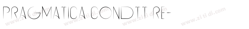 Pragmatica CondTT Re字体转换